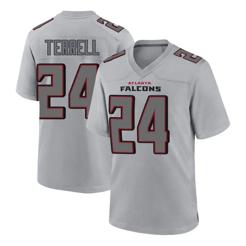 Davalo A.Falcons #24 A.J. Terrell Jr. Branch Player Gray Fashion Home Game Stitched Jerseys