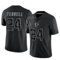 Davalo A.Falcons #24 A.J. Terrell Jr. Player Black RFLCTV Limited Stitched Jerseys