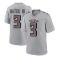 Davalo A.Falcons #3 Jessie Bates III Player Gray Fashion Home Game Stitched Jerseys