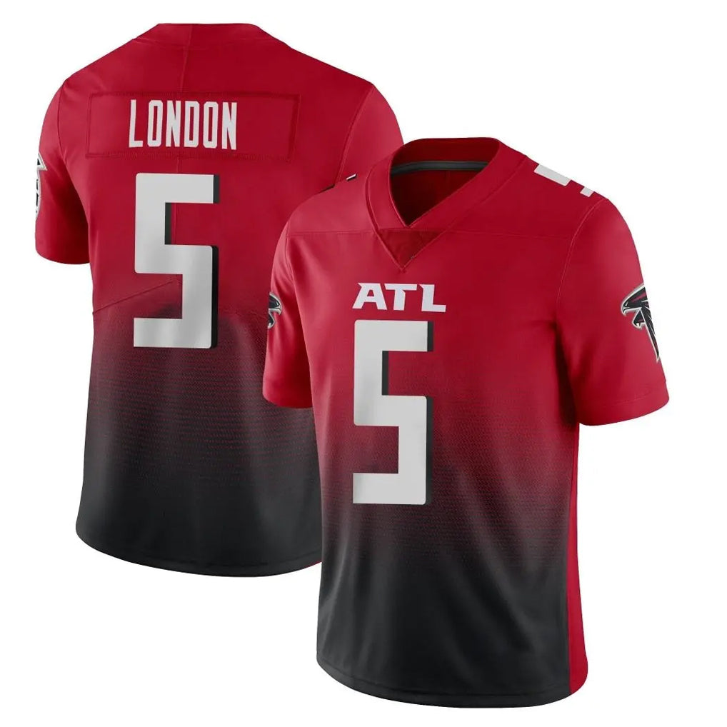 Davalo A.Falcons #5 Drake London Player Red Vapor Untouchable Limited Home Game Stitched Jerseys
