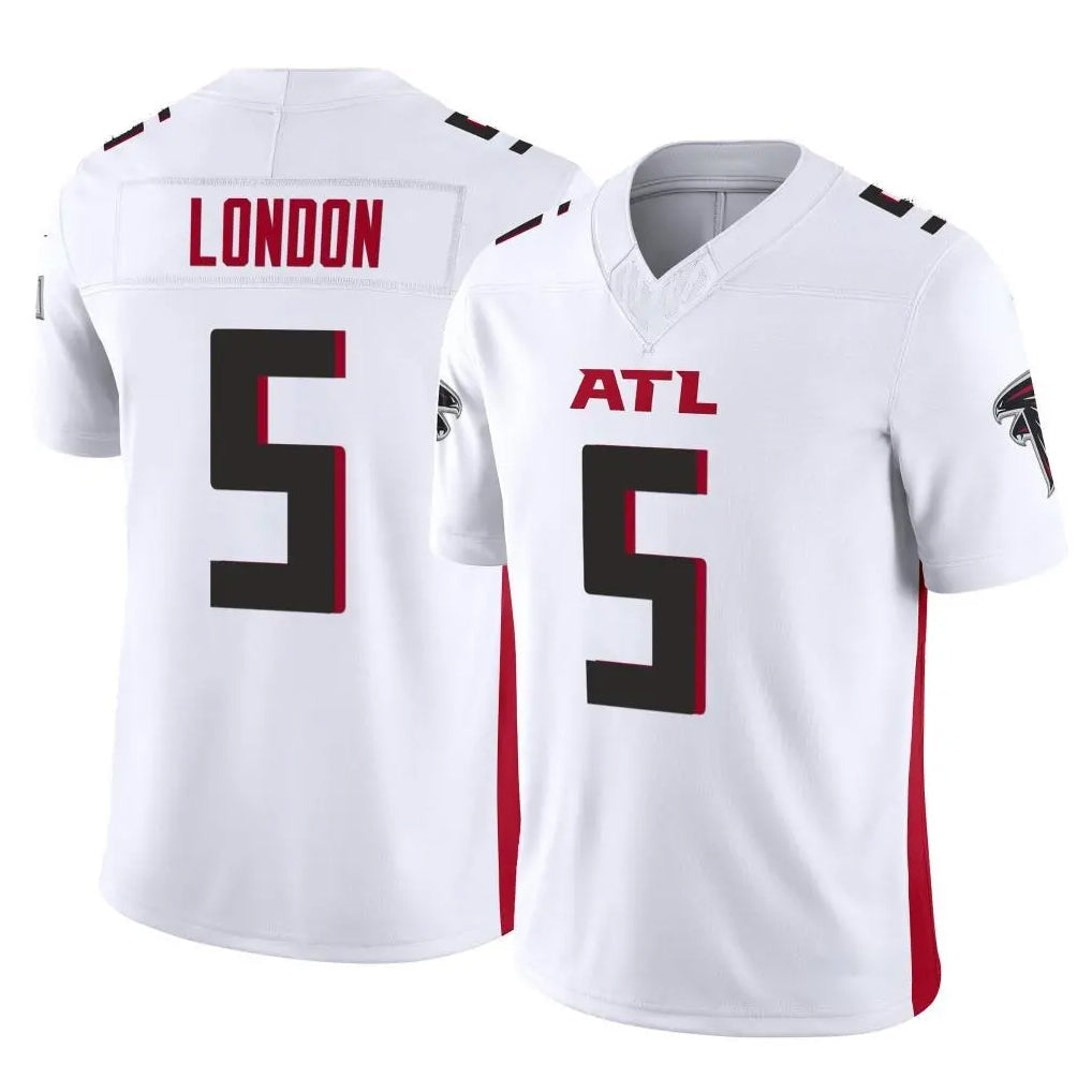 Davalo A.Falcons #5 Drake London Player White Vapor F.U.S.E. Limited Home Game Stitched Jerseys
