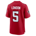 Davalo A.Falcons #5 Drake London Red Game Stitched Jerseys