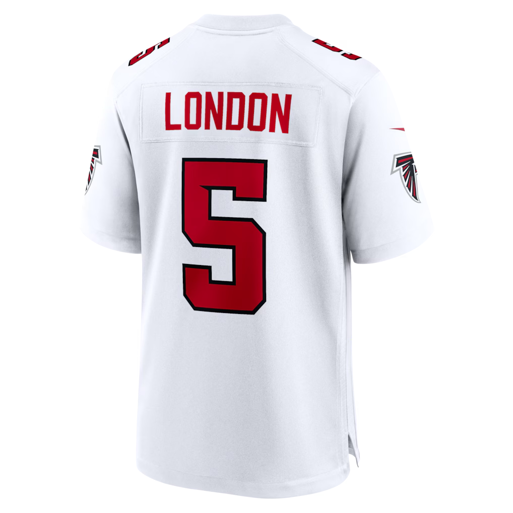 Davalo A.Falcons #5 Drake London White Game Stitched Jerseys