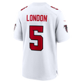 Davalo A.Falcons #5 Drake London White Game Stitched Jerseys