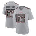 Davalo A.Falcons #63 Chris Lindstrom Branch Player Gray Fashion Home Game Stitched Jerseys