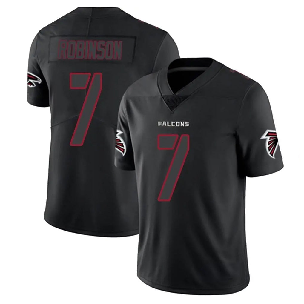 Davalo A.Falcons #7 Bijan Robinson Player Black Impact Limited Stitched Jerseys