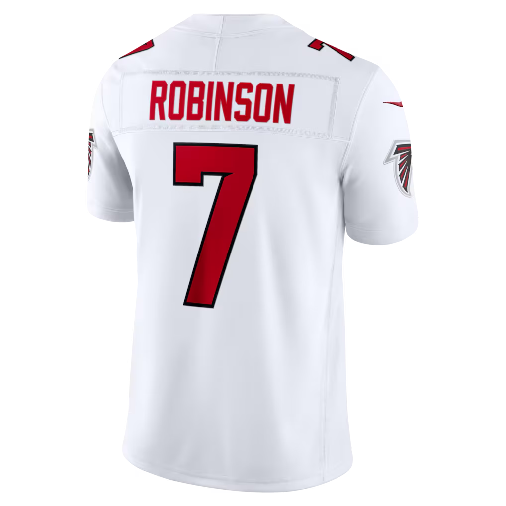 Davalo A.Falcons #7 Bijan Robinson White Vapor F.U.S.E. Stitched Limited Jerseys
