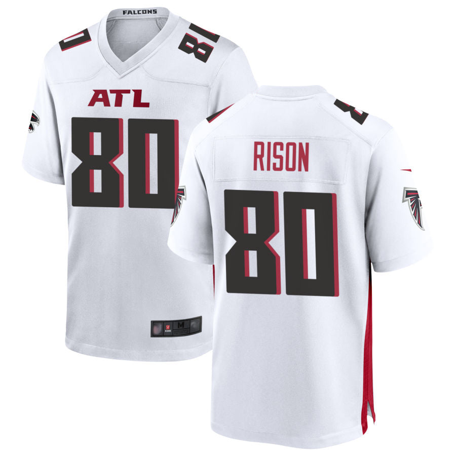 Davalo A.Falcons #80 Andre Rison Player White Home Game Stitched Jerseys