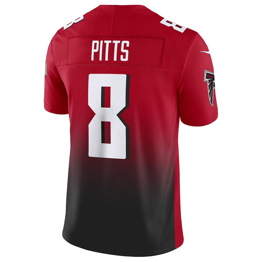 Davalo A.Falcons #8 Kyle Pitts Sr. Player Red Vapor F.U.S.E. Limited Stitched Jerseys