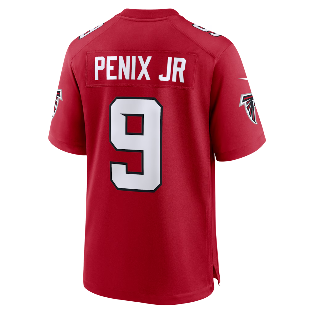 Davalo A.Falcons #9 Michael Penix Jr. Red Game Stitched Jerseys