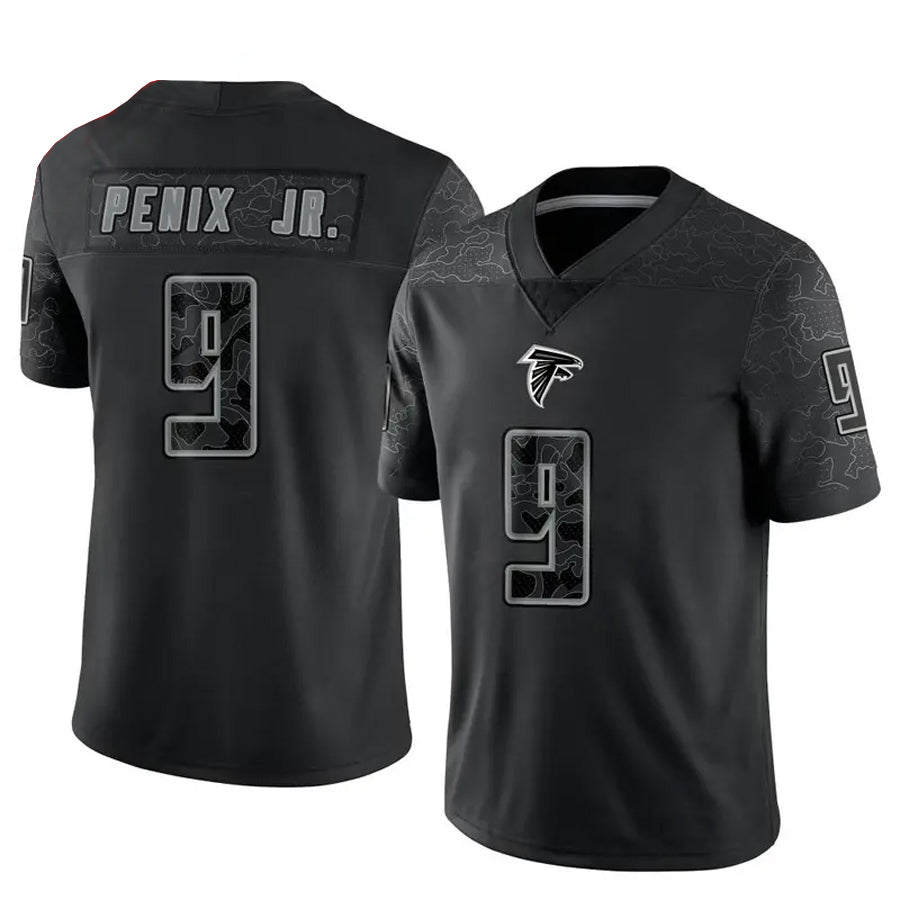 Davalo A.Falcons #9 Michael Penix Jr. Player Black RFLCTV Limited Stitched Jerseys