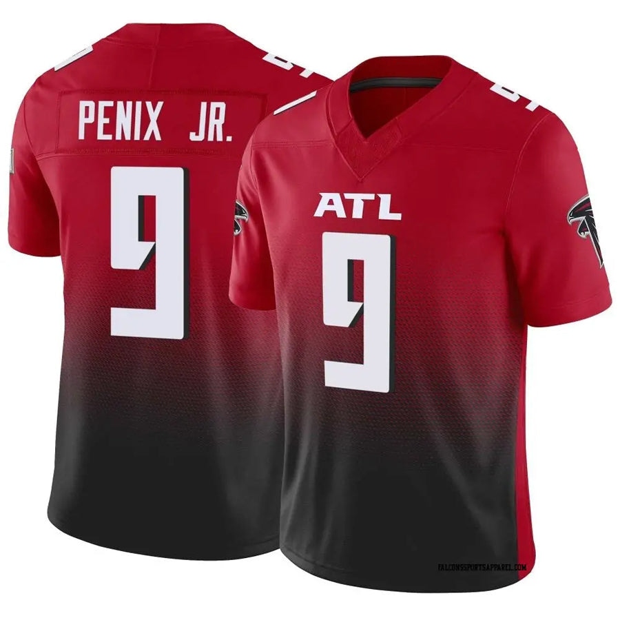Davalo A.Falcons #9 Michael Penix Jr. Player Red Vapor F.U.S.E. Limited Stitched Jerseys