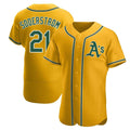 Davalo Athletics #21 Tyler Soderstrom Player Gold Authentic Alternate Stitched Jersey