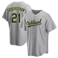 Davalo Athletics #21 Tyler Soderstrom Player Gray Replica Road Stitched Jersey
