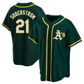 Davalo Athletics #21 Tyler Soderstrom Player Green Replica Alternate Stitched Jersey