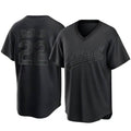 Davalo Athletics #22 Jeff McNeil player Black Replica Pitch Fashion Stitched Jersey