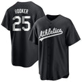 Davalo Athletics #25 Brent Rooker Black Replica Game Personalized Jerseys