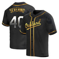 Davalo Athletics #40 Luis Severino player Gold Replica Black en Alternate Stitched Jersey