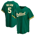 Davalo Athletics #5 Jacob Wilson Green Kelly Alternate Stitched Jersey