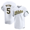 Davalo Athletics #5 Jacob Wilson White Limited Home Stitched Jersey