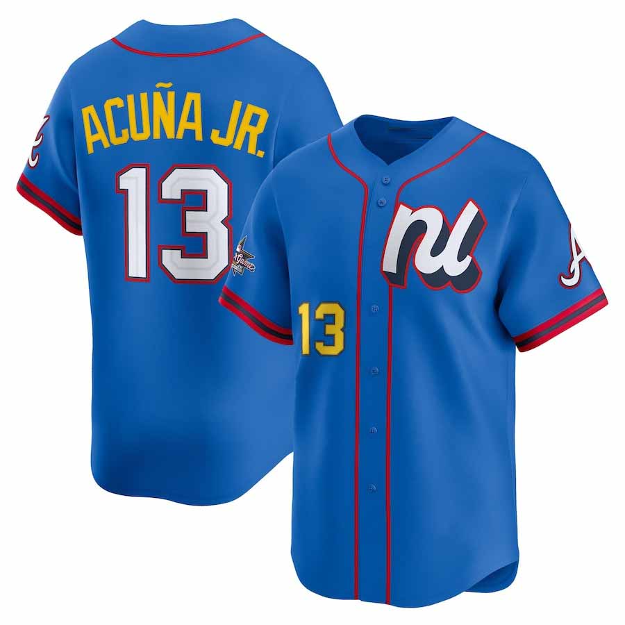 Davalo A.Braves #13 Ronald Acuna Jr. National League 2025 All-Star Edition Limited Player Jersey - Blue Personalized Jersey
