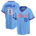 Davalo A.Braves #13 Ronald Acuna Jr. Powder Blue 2026 City Connect Stadium Stitched Personalized Jersey