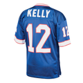Davalo B.Bills 1994 #12 Jim Kelly Mitchell & Ness Royal Authentic Throwback Retired Player Stitched Puhic Jersey