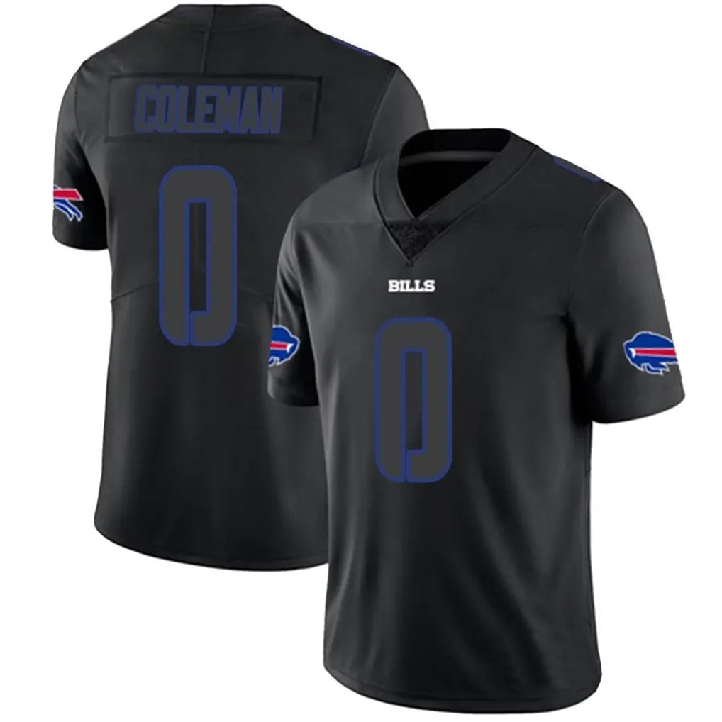 Davalo B.Bills #0 Keon Coleman Player Black Impact Limited Home Game Stitched Jerseys