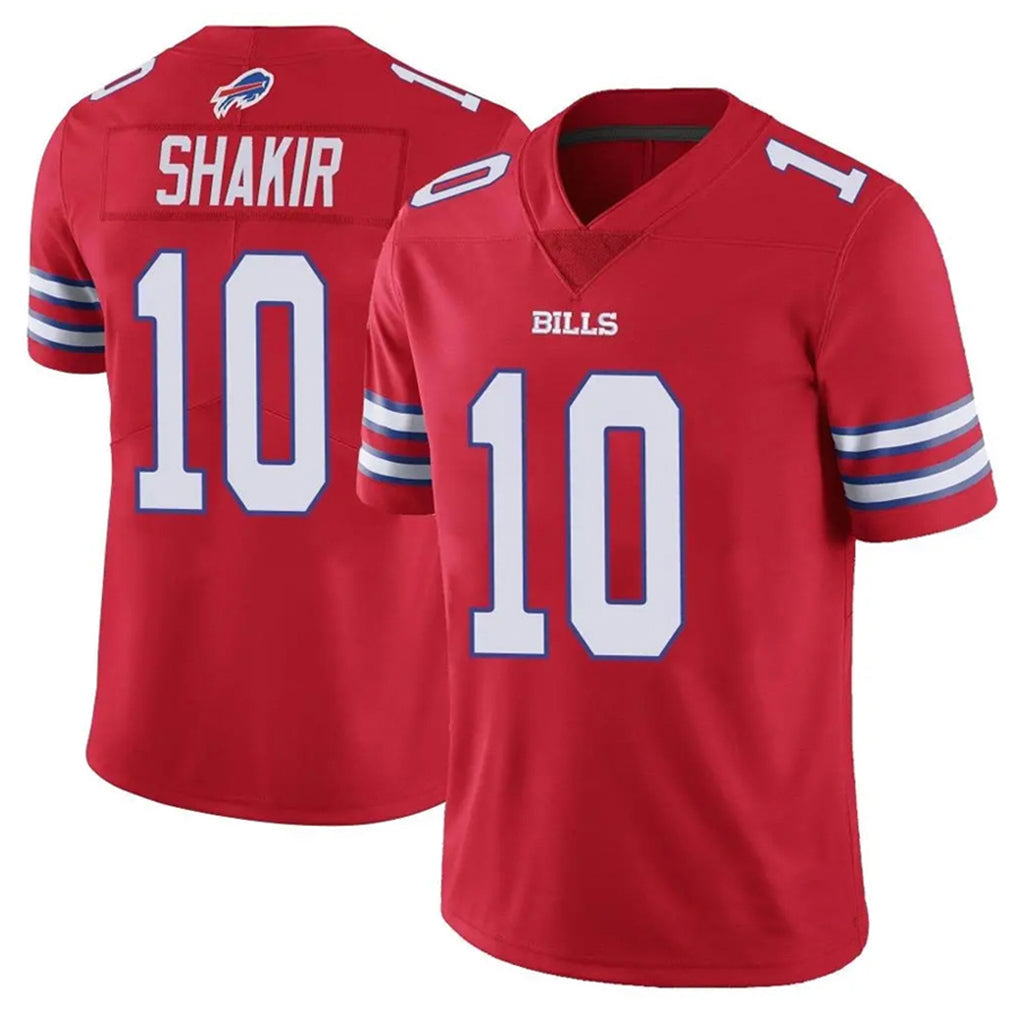 Davalo B.Bills #10 Khalil Shakir Player Red Vapor Untouchable Limited Home Game Stitched Jerseys