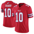 Davalo B.Bills #10 Khalil Shakir Player Red Vapor Untouchable Limited Home Game Stitched Jerseys