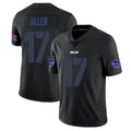 Davalo B.Bills #17 Josh Allen Player Black Impact Limited Home Game Stitched Jerseys