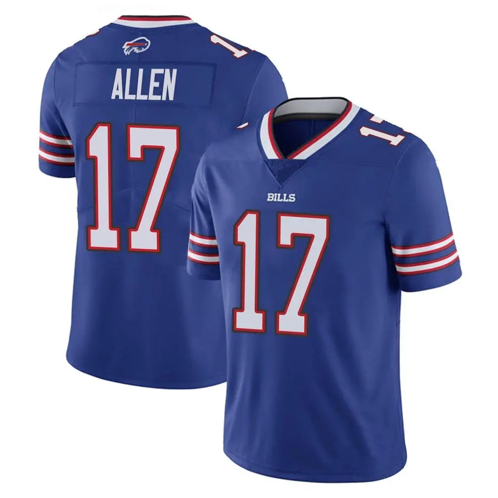 Davalo B.Bills #17 Josh Allen Player Royal Vapor Untouchable Limited Stitched Jerseys