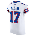 Davalo B.Bills #17 Josh Allen White Vapor F.U.S.E. Elite Stitched Jerseys