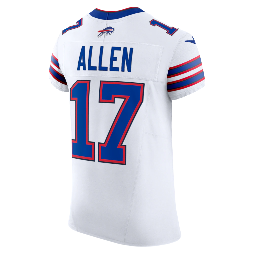 Davalo B.Bills #17 Josh Allen White Vapor F.U.S.E. Elite Stitched Jerseys