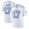 Davalo B.Bills #17 Josh Allen Player White Rivalries Collection Game Stitched Jersey