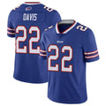 Davalo B.Bills #22 Ray Davis Player Royal Vapor Limited Stitched Jerseys