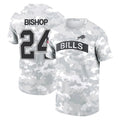 Davalo B.Bills #24 Cole Bishop Player Arctic Camo Salute to Service T-Shirt Hoodies Stitched Jerseys