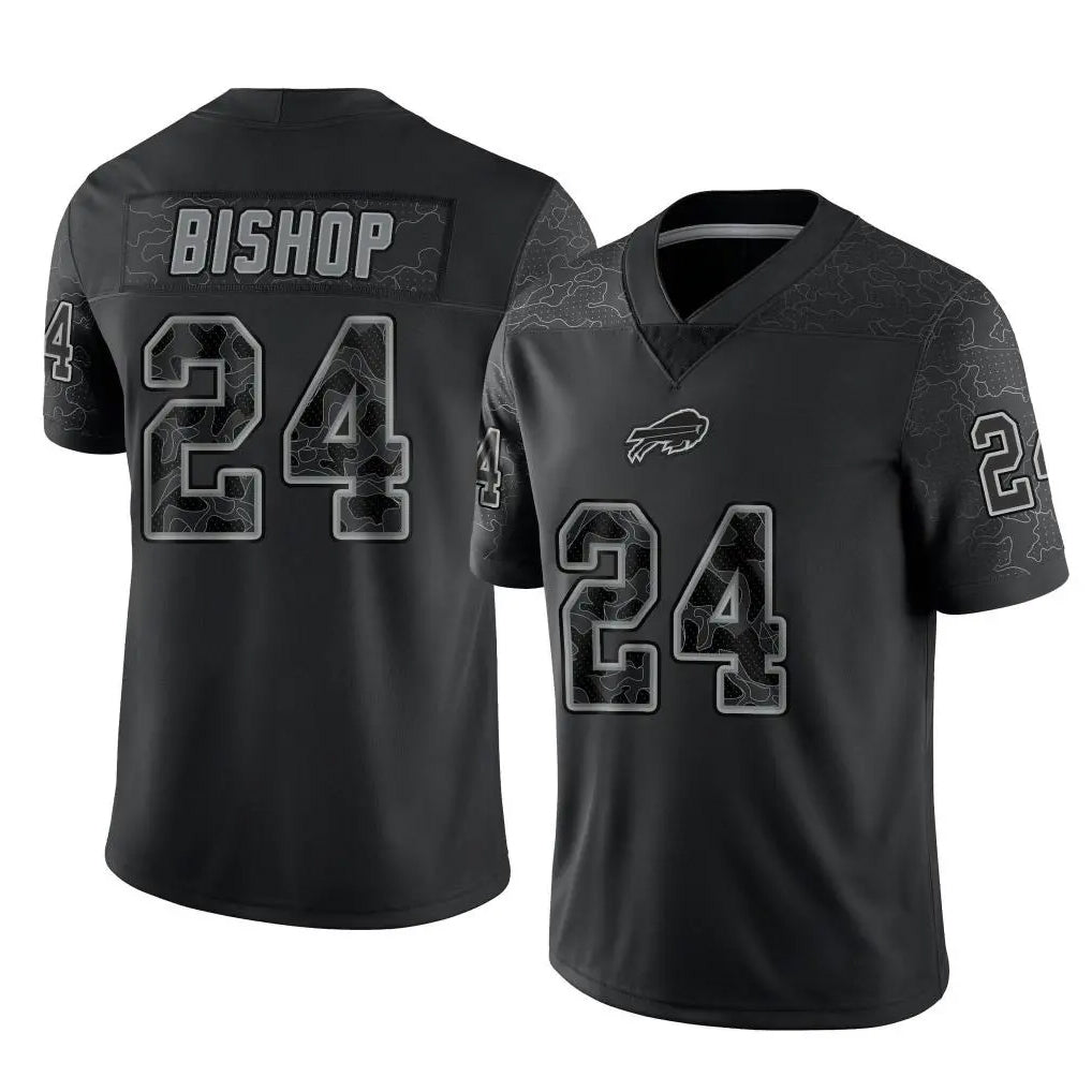 Davalo B.Bills #24 Cole Bishop Player Black RFLCTV Limited Stitched Jerseys