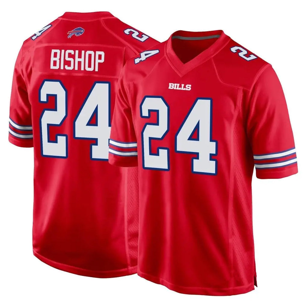Davalo B.Bills #24 Cole Bishop Player Red Home Game Stitched Jerseys