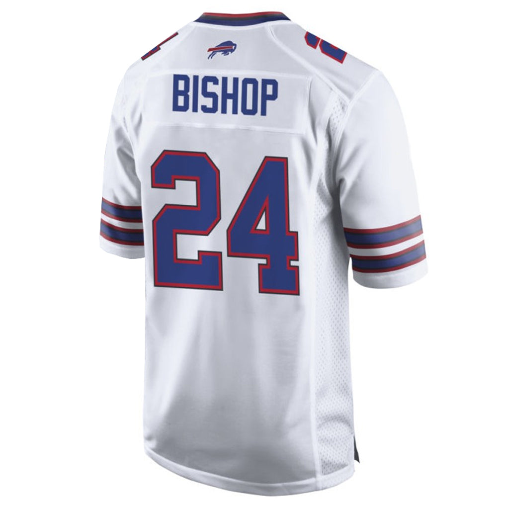 Davalo B.Bills #24 Cole Bishop Player White Home Game Stitched Jerseys