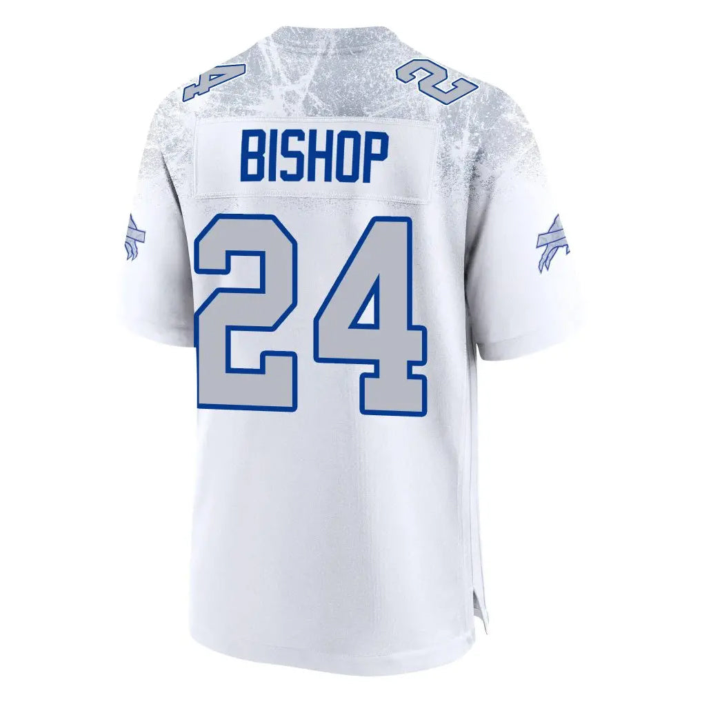 Davalo B.Bills #24 Cole Bishop Player White Rivalries Collection Game Stitched Jerseys