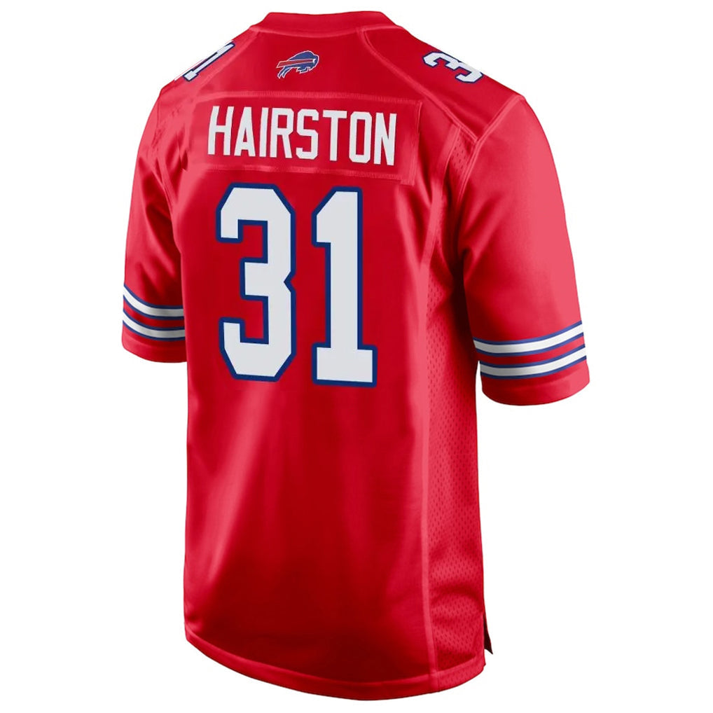 Davalo B.Bills #31 Maxwell Hairston Player Red Home Game Stitched Jerseys