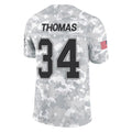 Davalo B.Bills #34 Thurman Thomas Player Arctic Camo Salute to Service Limited Stitched Jerseys