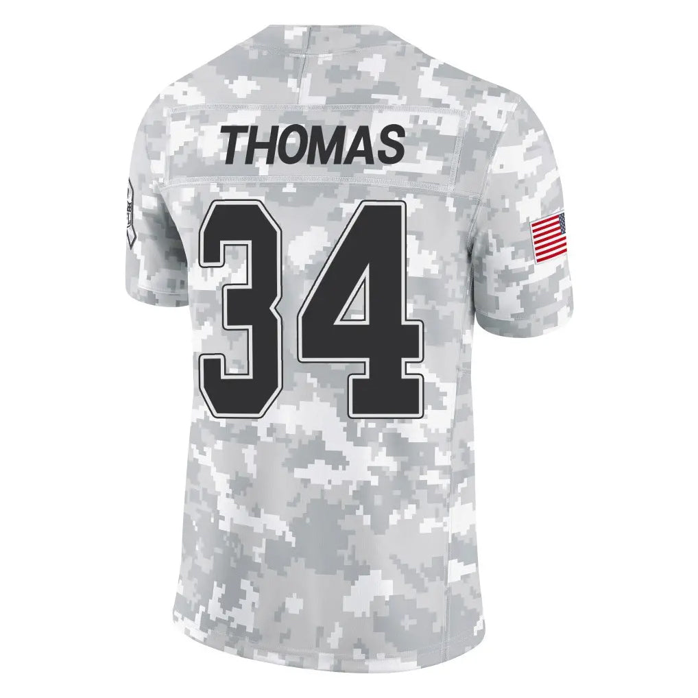 Davalo B.Bills #34 Thurman Thomas Player Arctic Camo Salute to Service Limited Stitched Jerseys