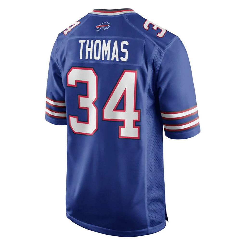 Davalo B.Bills #34 Thurman Thomas Player Royal Home Game Stitched Jerseys