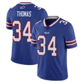 Davalo B.Bills #34 Thurman Thomas Player Royal Vapor Untouchable Limited Stitched Jerseys