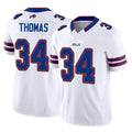 Davalo B.Bills #34 Thurman Thomas Player White Vapor F.U.S.E. Limited Home Game Stitched Jerseys
