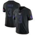 Davalo B.Bills #3 Damar Hamlin Player Black Impact Limited Stitched Jerseys