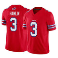 Davalo B.Bills #3 Damar Hamlin Player Red Vapor F.U.S.E. Jersey Limited Home Game Stitched Jerseys