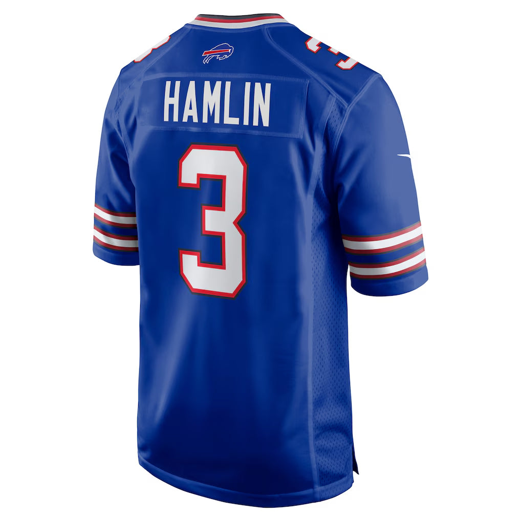 Davalo B.Bills #3 Damar Hamlin Player Royal Home Game Stitched Jerseys